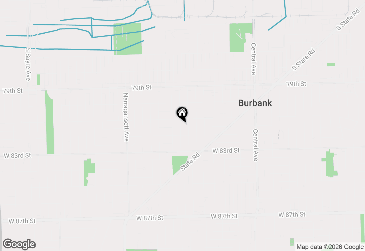 Map of 8121 Mcvicker Avenue, Burbank, IL 60459