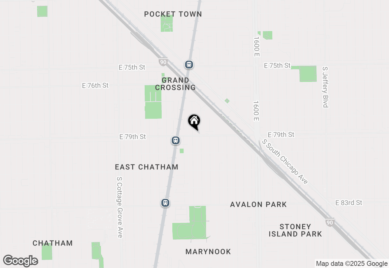 Map of 1220 E 79th Street, Chicago, IL 60619