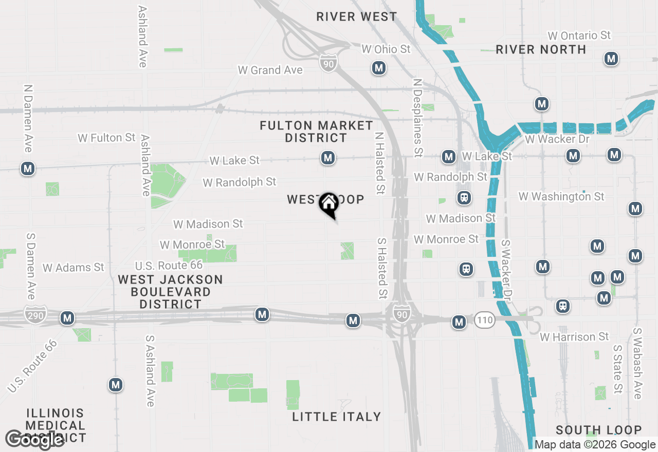 Map of 949 W Madison Street #407, Chicago, IL 60607