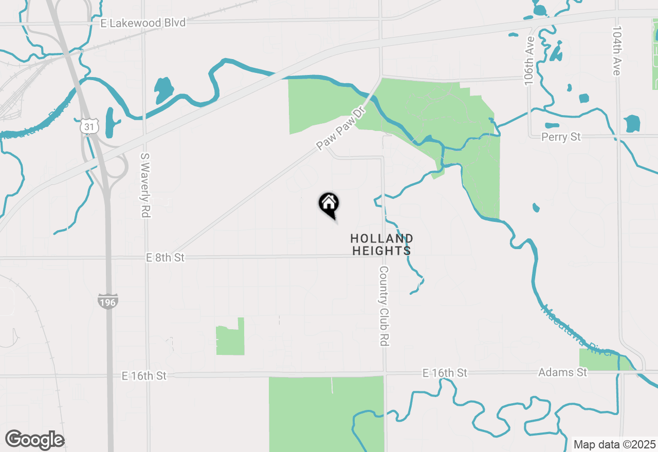 Map of 142 Birchwood Avenue, Holland, MI 49423