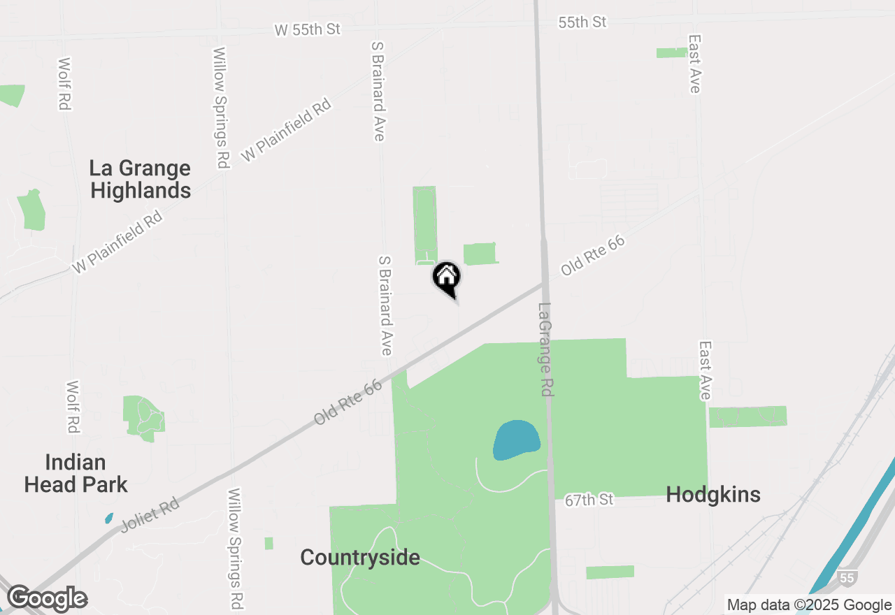 Map of 6136 S Kensington Avenue #E, Countryside, IL 60525