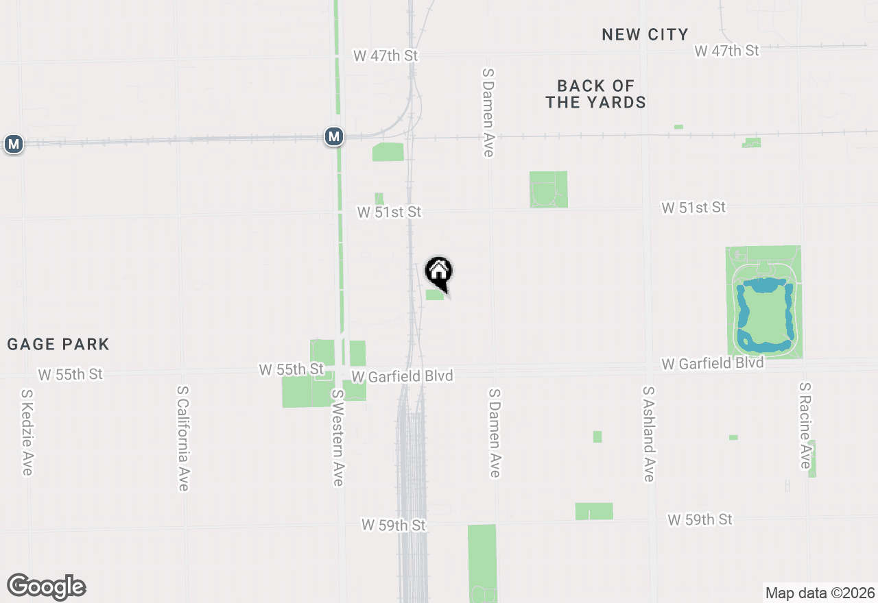 Map of 5317 S Hamilton Avenue, Chicago, IL 60609