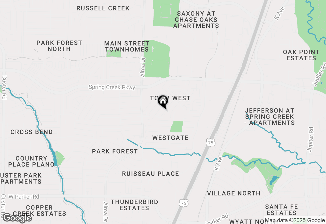 Map of 4016 Lonesome Trail, Plano, TX 75023
