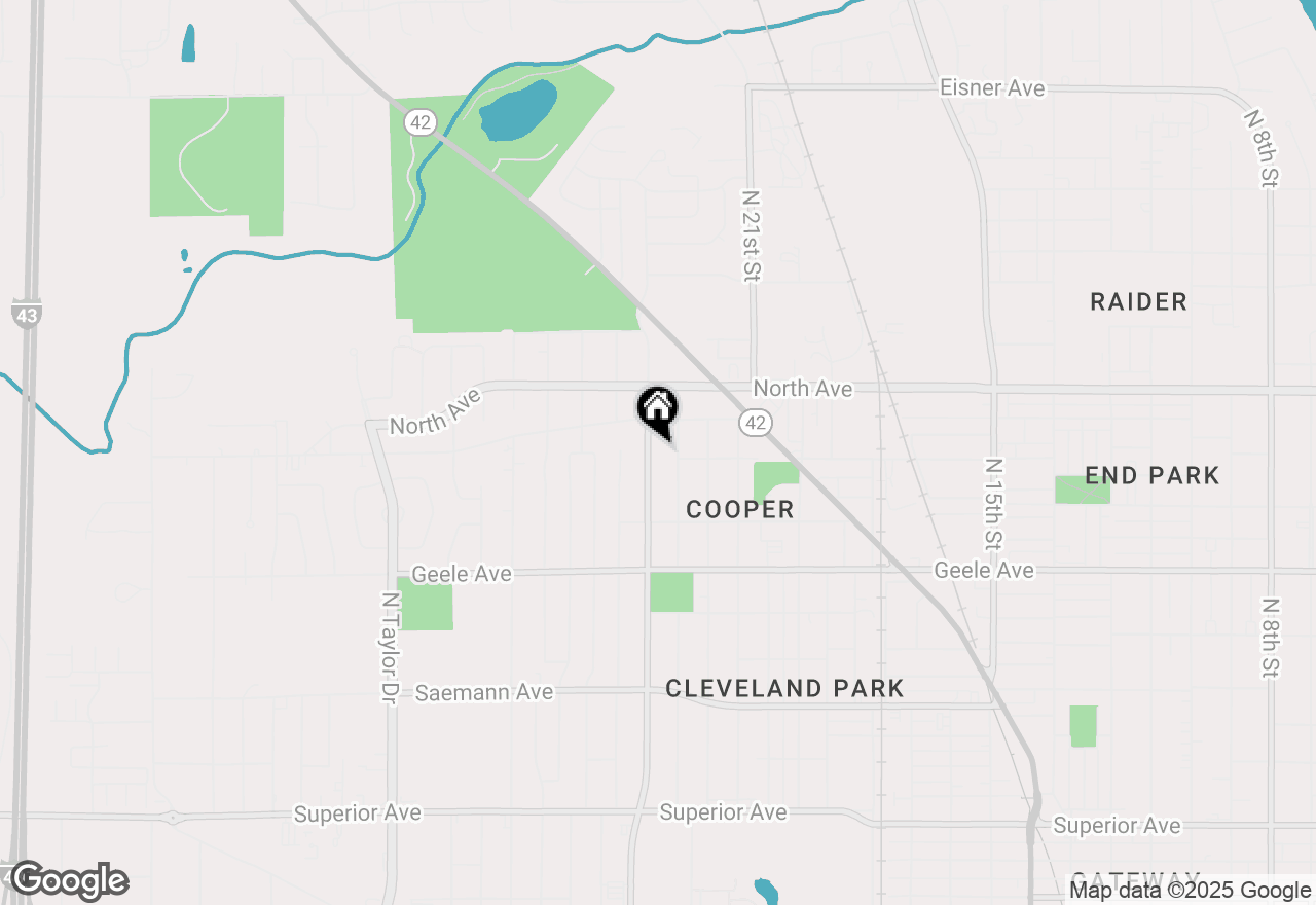 Map of 2505 N 25th St, Sheboygan, WI 53083