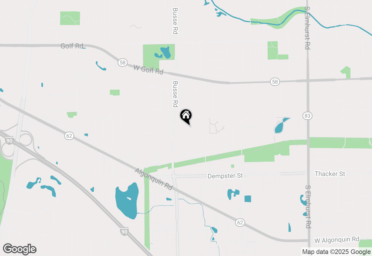 Map of 1404 S Birch Drive, Mount Prospect, IL 60056