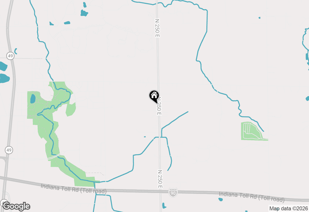 Map of 1020 N 250 E, Chesterton, IN 46304