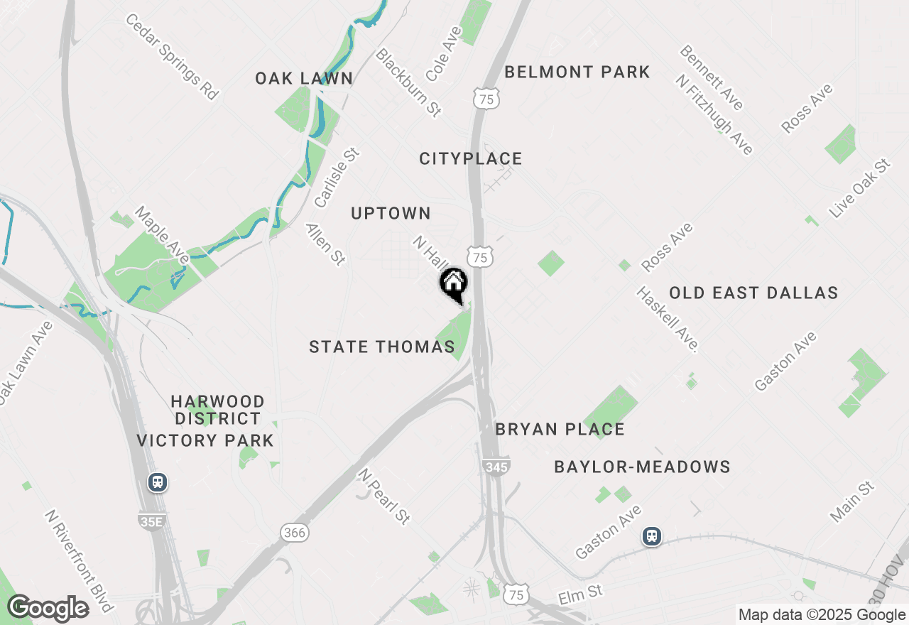 Map of 3110 Thomas Avenue #739, Dallas, TX 75204