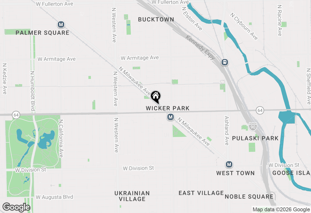 Map of 2105 W Concord Place #5, Chicago, IL 60647