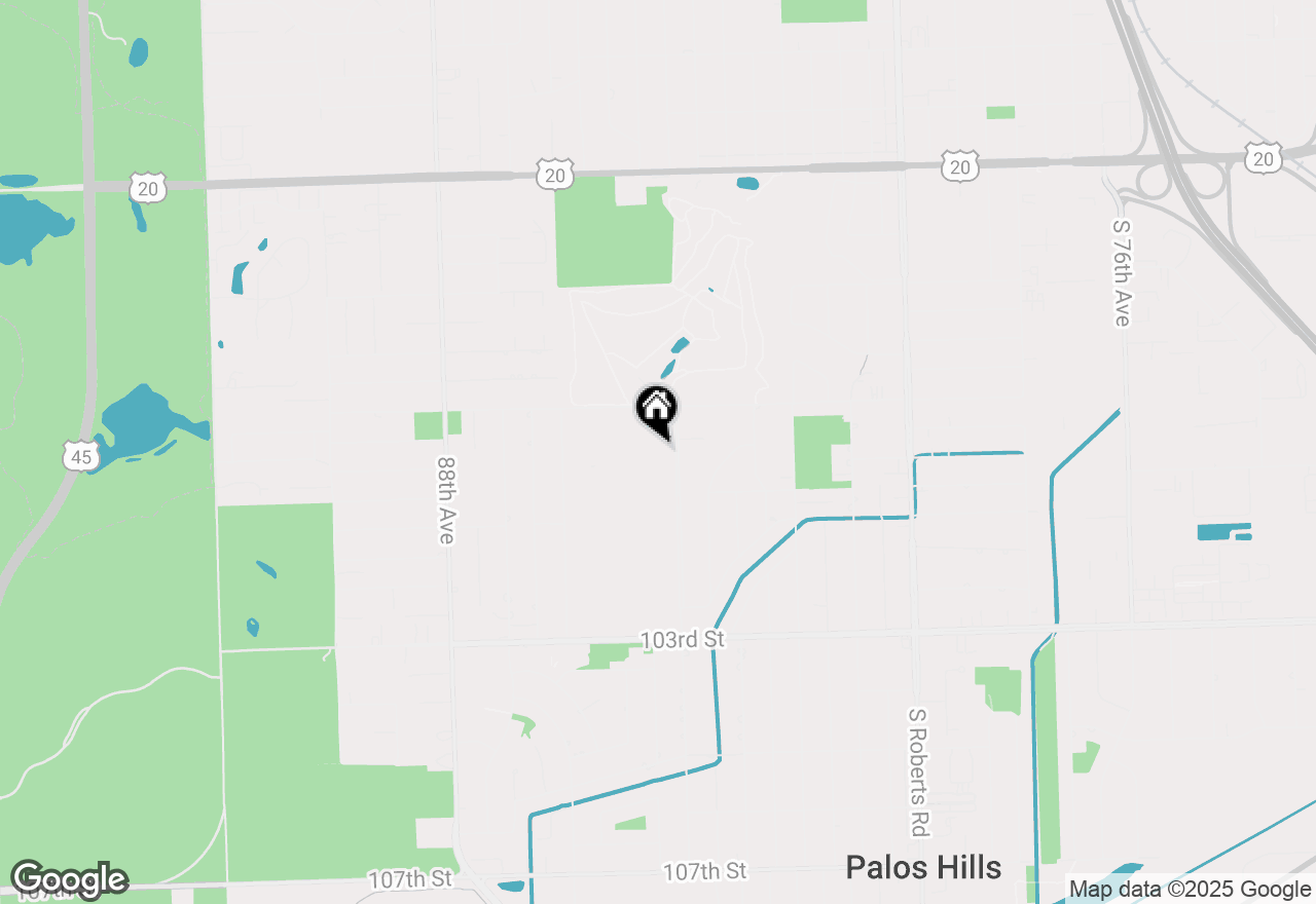 Map of 9954 S 84 Terrace #111, Palos Hills, IL 60465