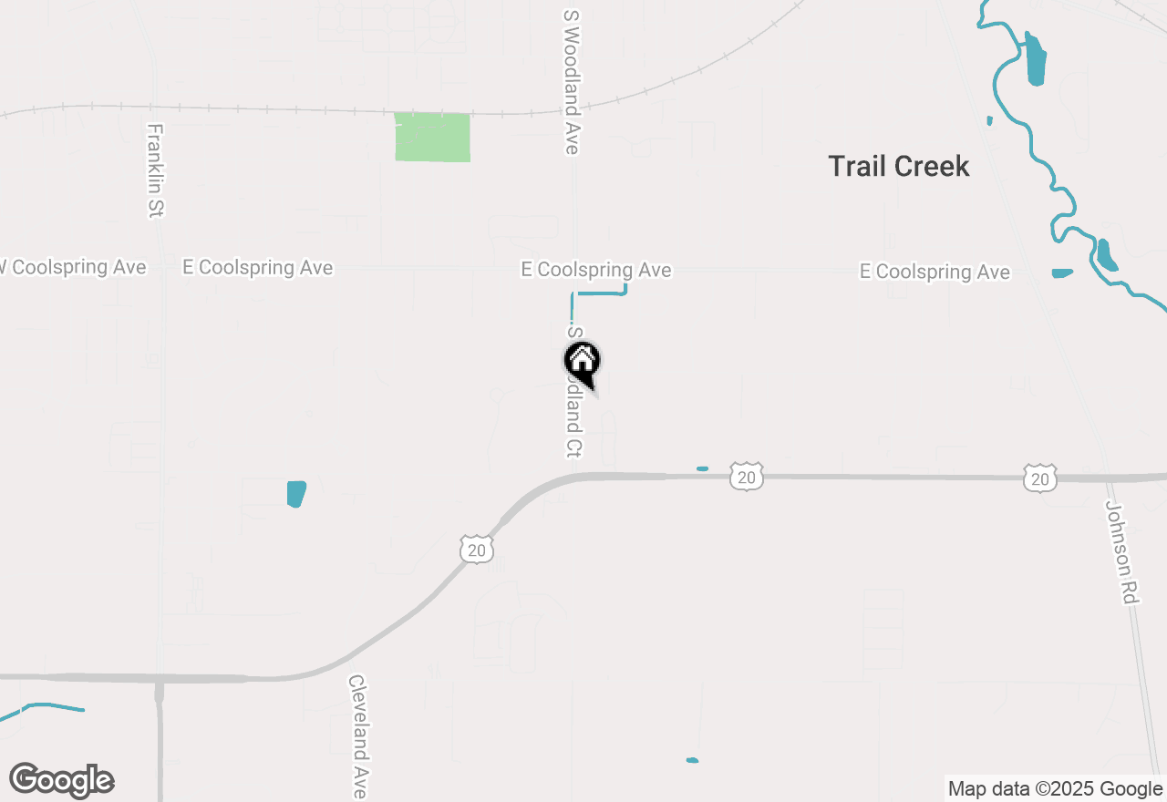 Map of 1524 S Woodland Avenue, Michigan City, IN 46360