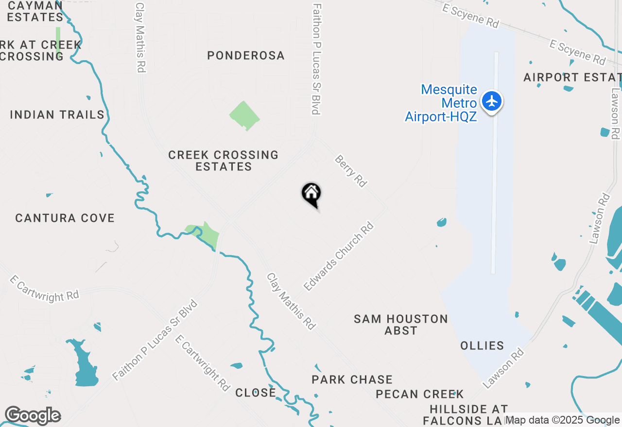 Map of 1635 Ariel Drive, Mesquite, TX 75181