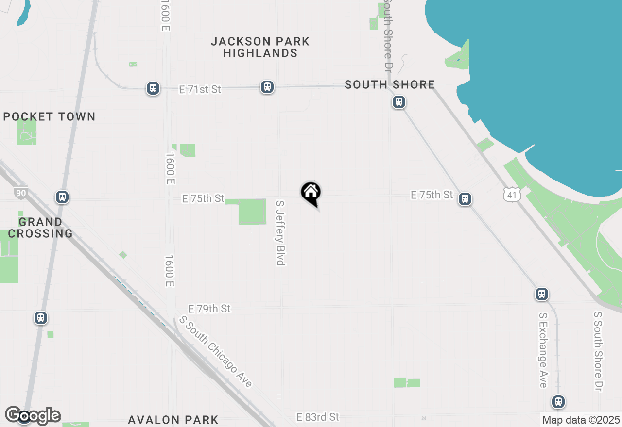 Map of 7537 S Clyde Avenue, Chicago, IL 60649