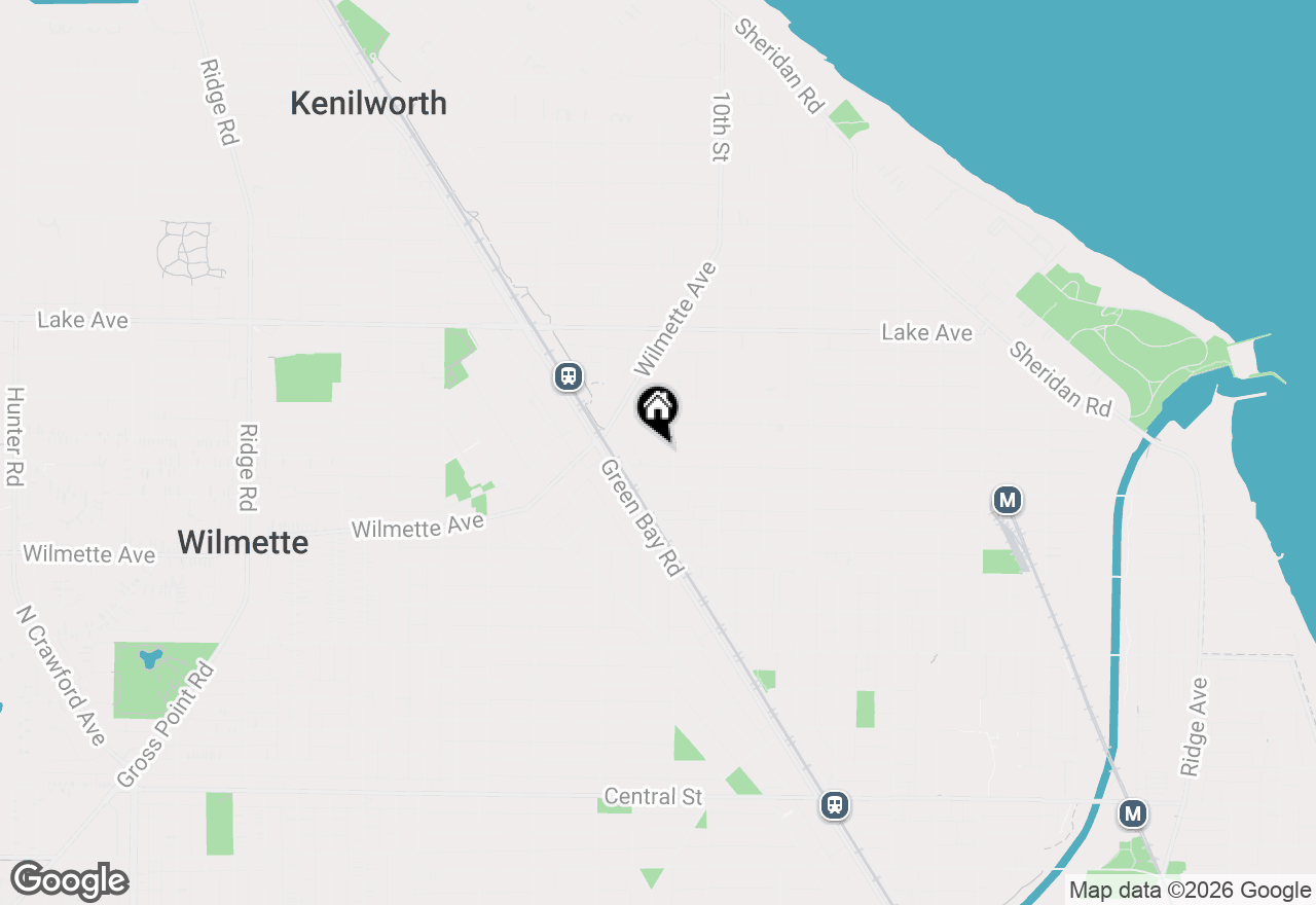 Map of 1107 Greenleaf Avenue #3F, Wilmette, IL 60091