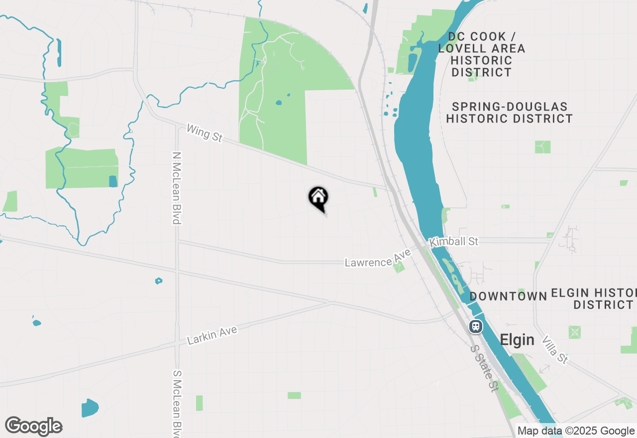 Map of 386 Vincent Place, Elgin, IL 60123