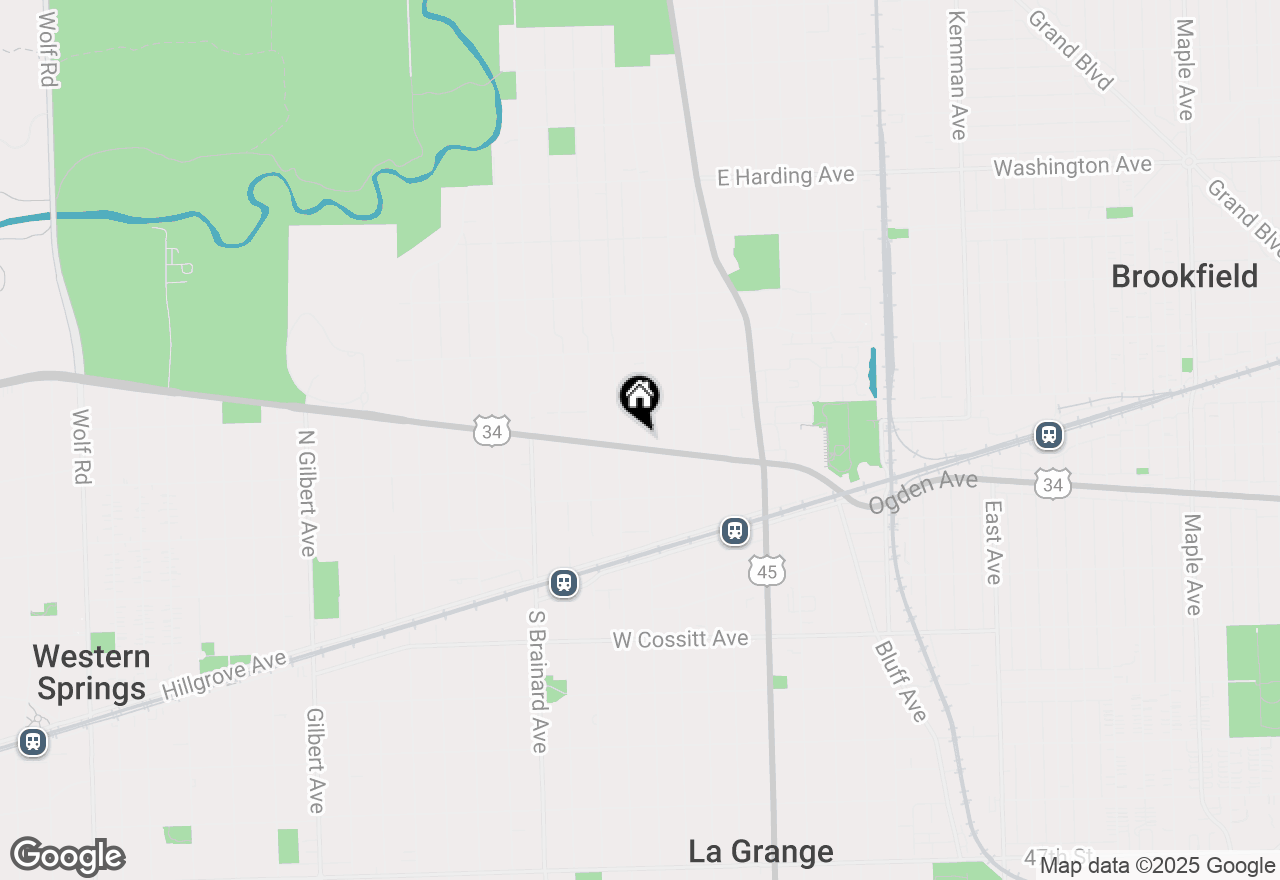 Map of 204 N Kensington Avenue, La Grange, IL 60525