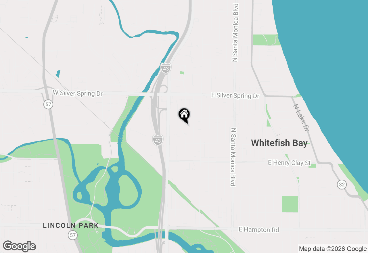 Map of 5404 N Mohawk Ave, Glendale, WI 53217