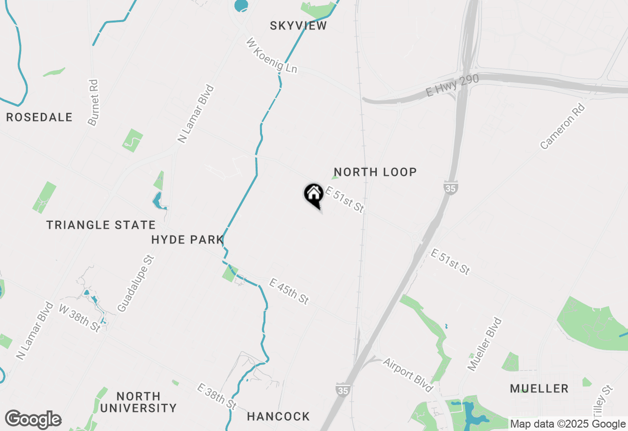 Map of 512 E 49th St, Austin, TX 78751