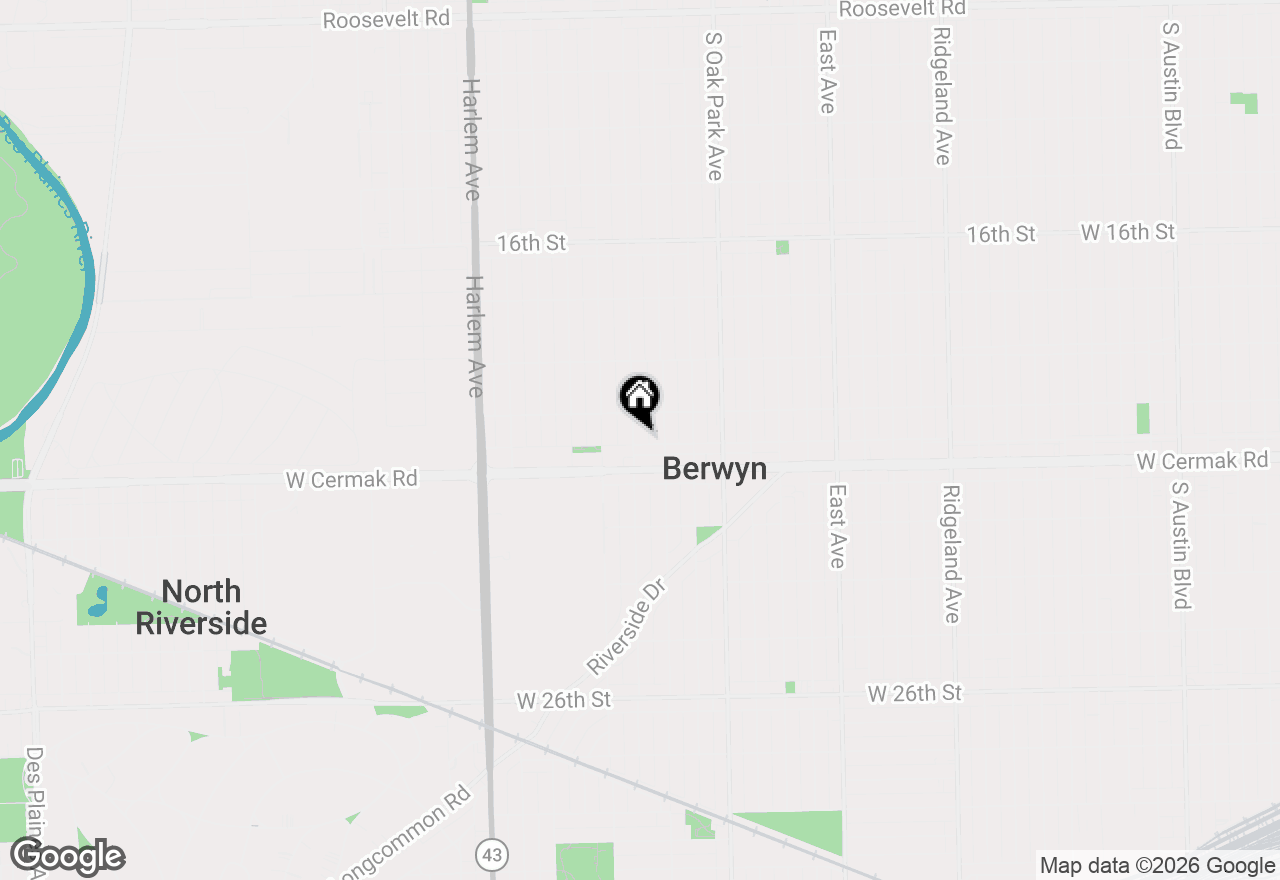 Map of 2123 Clinton Avenue, Berwyn, IL 60402