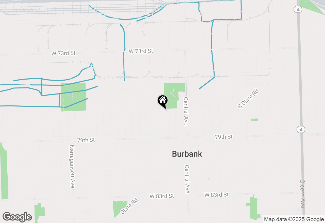 Map of 7704 Massasoit Avenue, Burbank, IL 60459