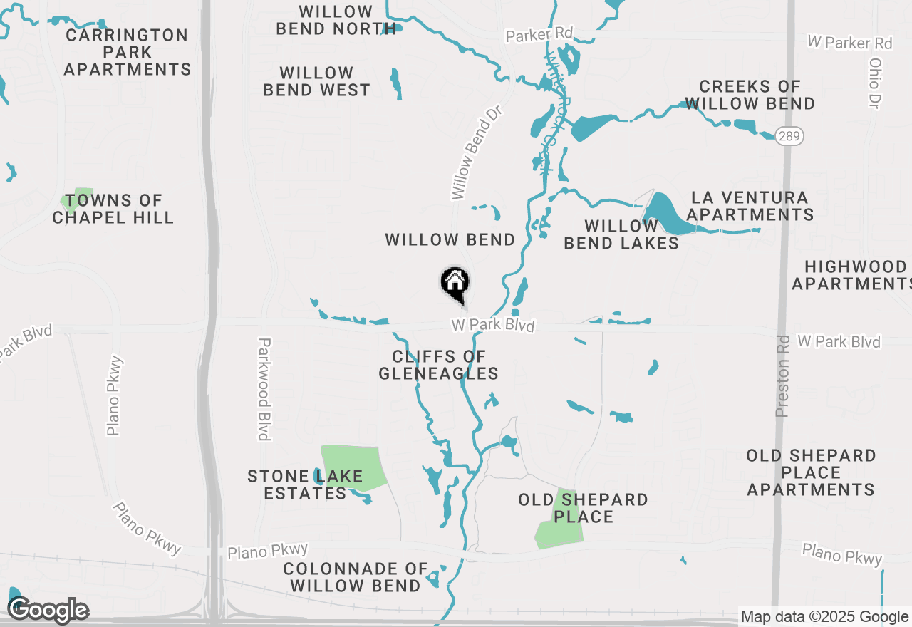 Map of 5600 Willow Bend Court, Plano, TX 75093