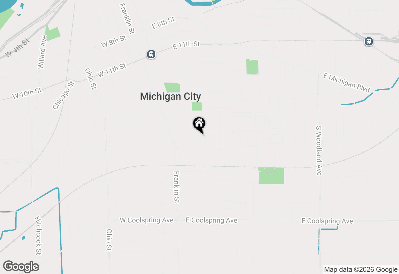 Map of 318 South Street, Michigan City, IN 46360