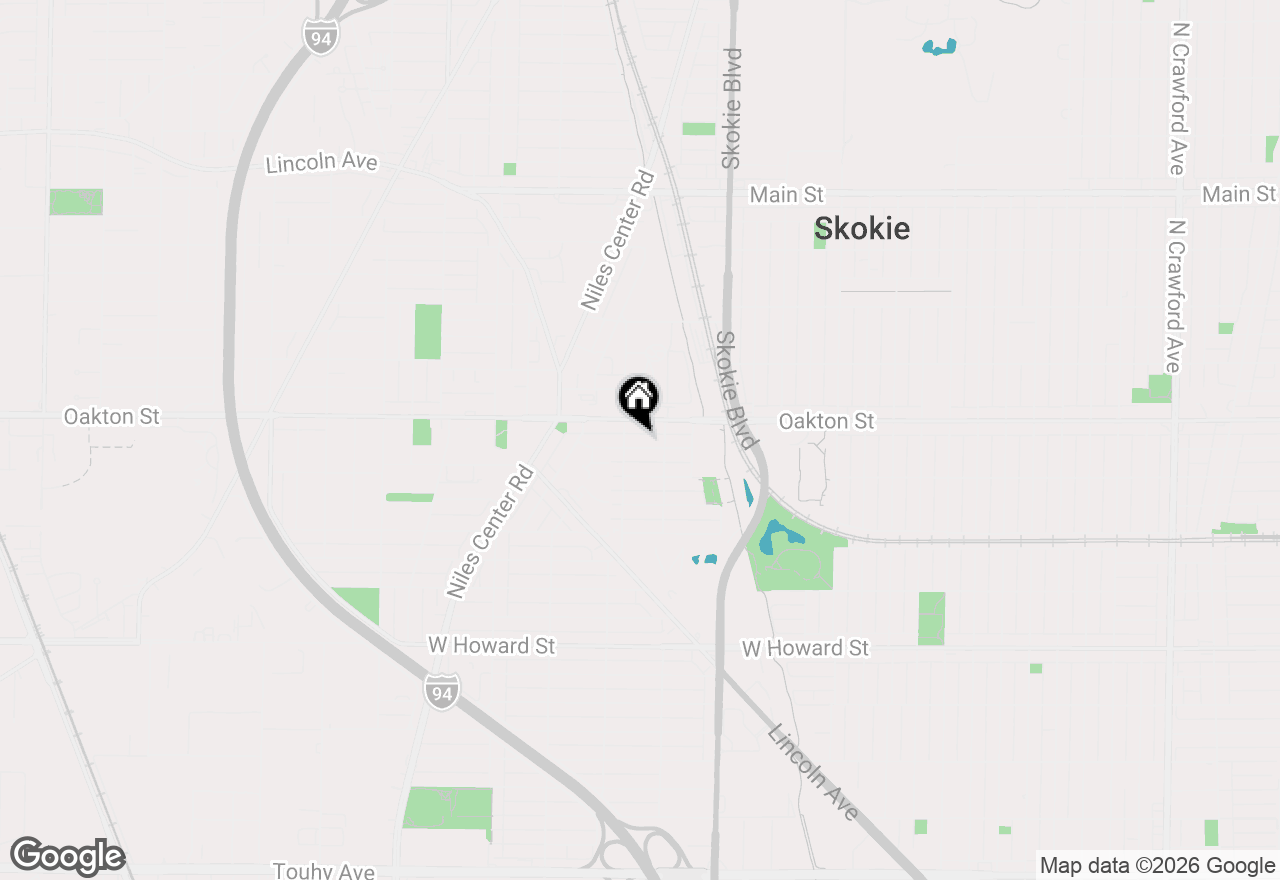 Map of 4926 Louise Street, Skokie, IL 60077