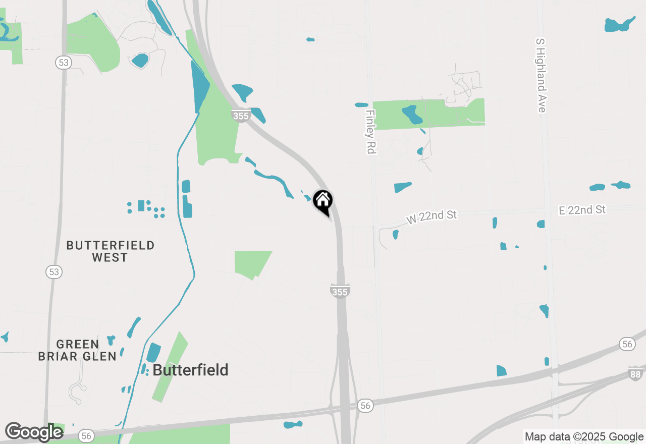 Map of 20W576 22nd Street, Lombard, IL 60148