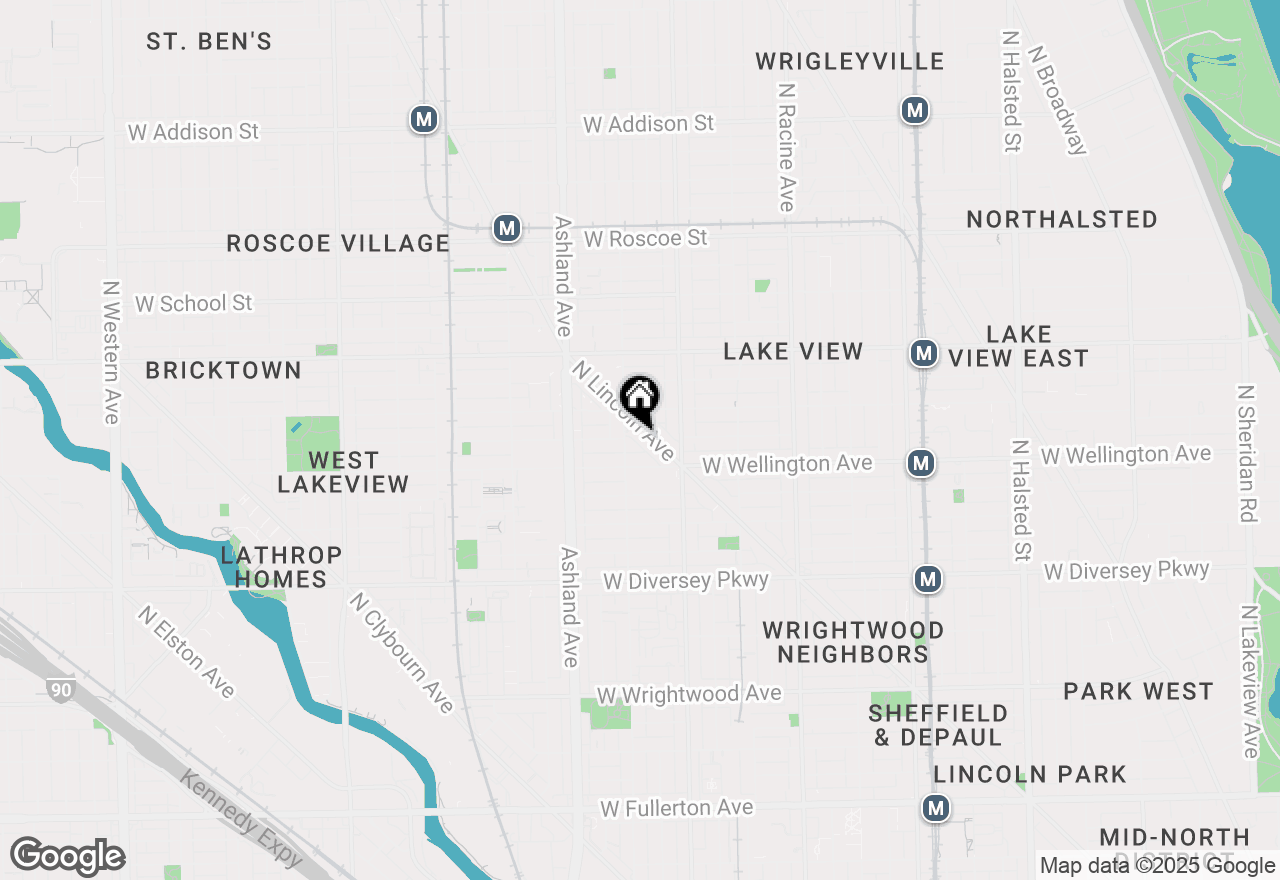 Map of 3044 N Lincoln Avenue, Chicago, IL 60657