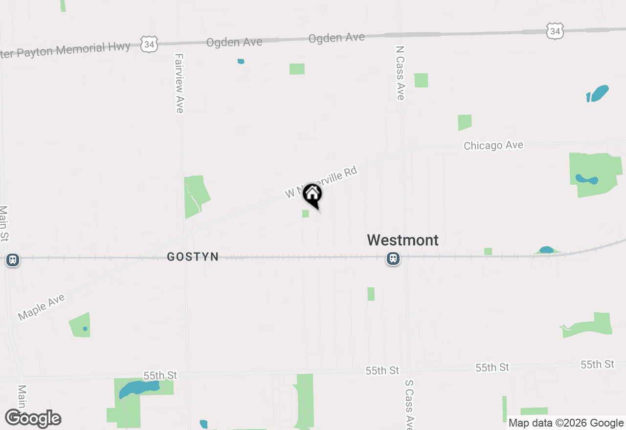 Map of 115 N Park Street, Westmont, IL 60559