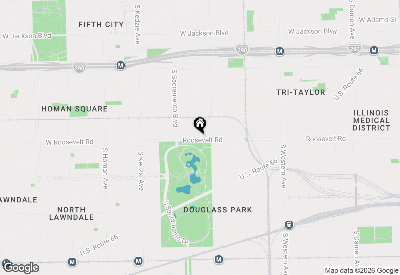 Map of 2838 W Roosevelt Road #2R, Chicago, IL 60612