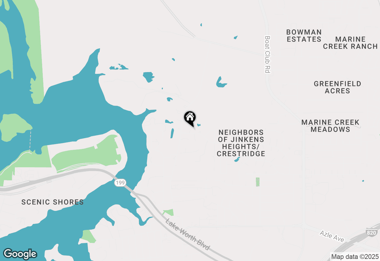 Map of 6876 Roxanne Way, Fort Worth, TX 76135