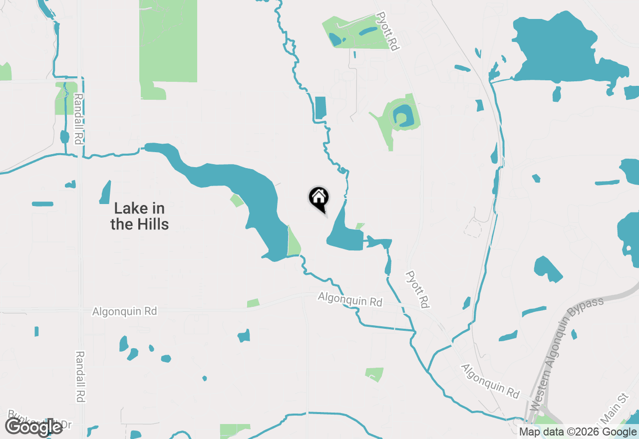 Map of 521 Pawnee Drive, Lake In The Hills, IL 60156