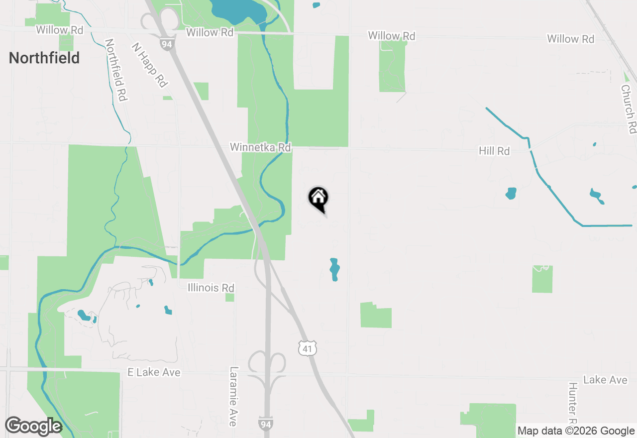 Map of 19 Meadowview Road, Northfield, IL 60093