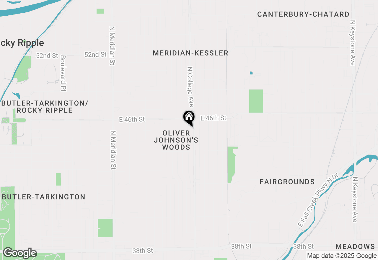 Map of 4520 N College Avenue, Indianapolis, IN 46205