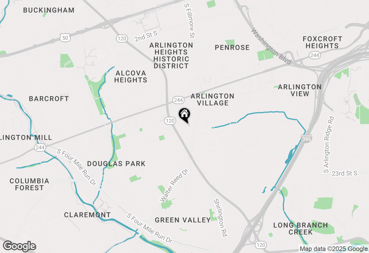 Map of 3202 13th Road S, Arlington, VA 22204