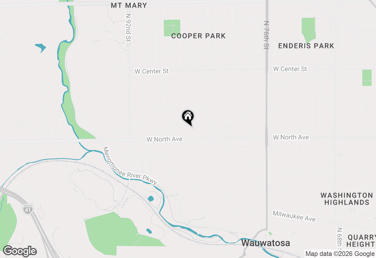 Map of 2347 N 85th St, Wauwatosa, WI 53226