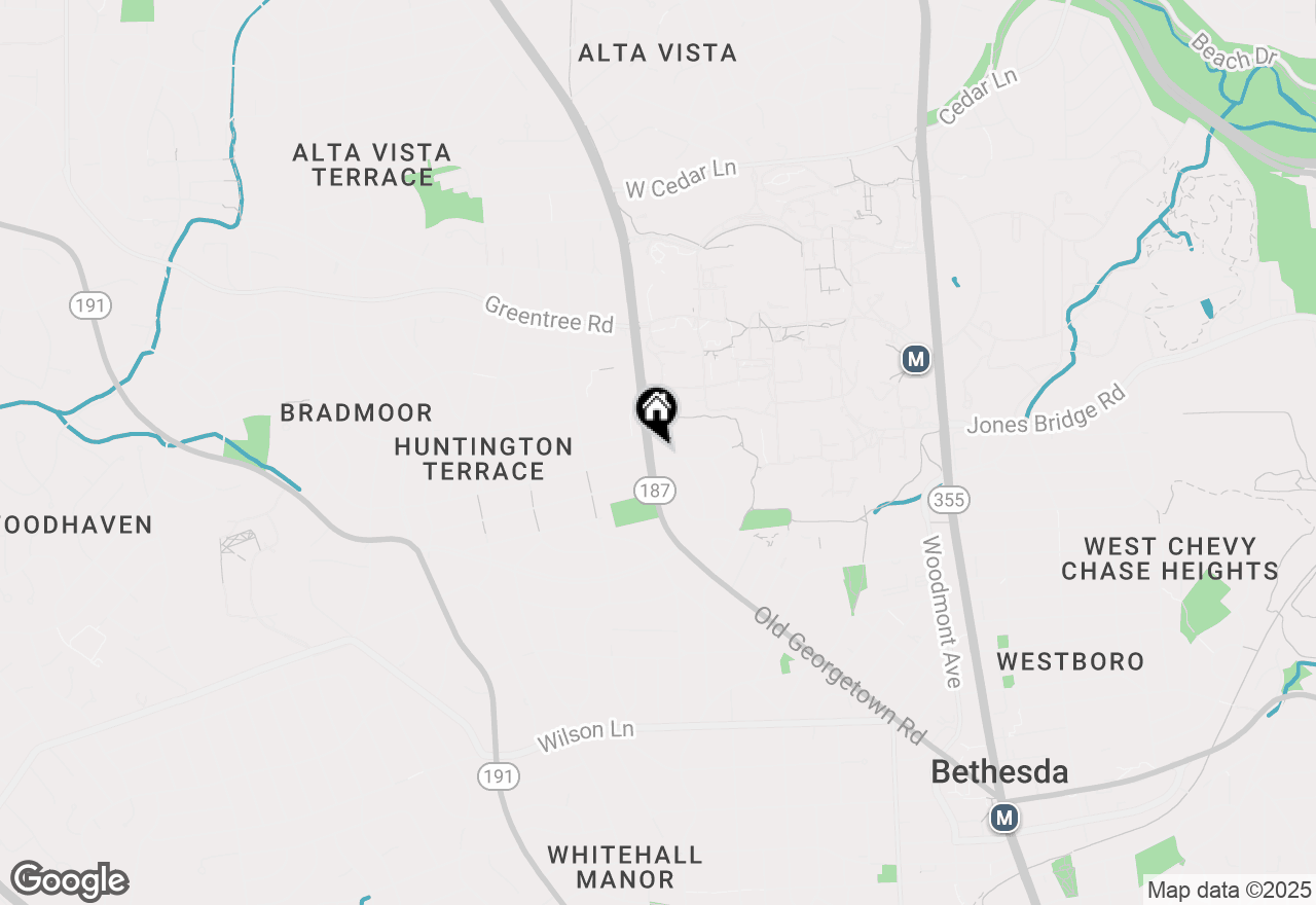 Map of 5311 Roosevelt Street, Bethesda, MD 20814