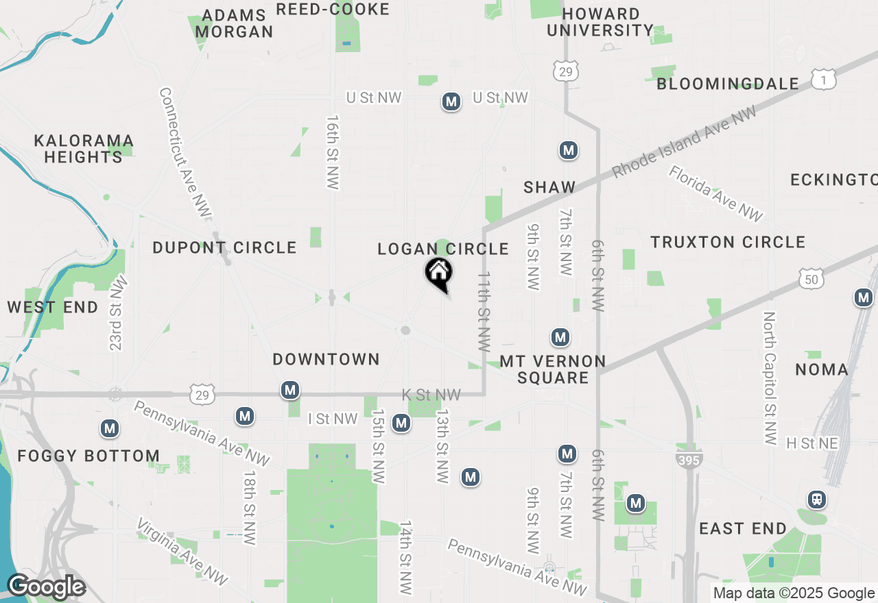 Map of 1300 N Street Nw #508, Washington, DC 20005