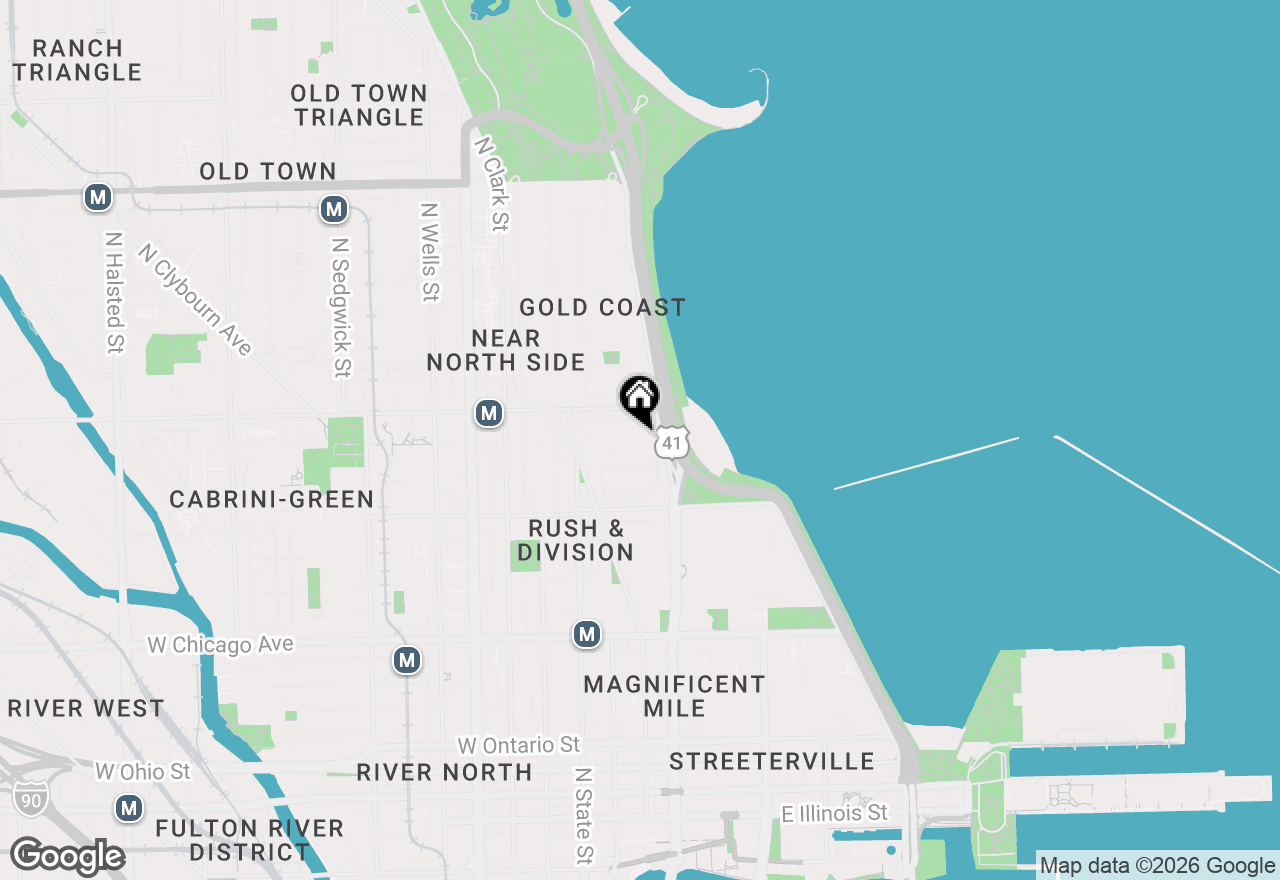 Map of 75 E Elm Street, Chicago, IL 60611