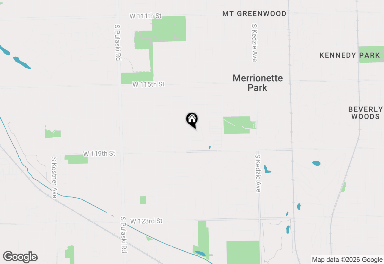 Map of 11741 S Central Park Avenue, Merrionette Park, IL 60803