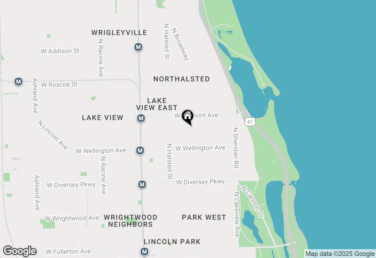 Map of 3121 N Orchard Street #5S, Chicago, IL 60657