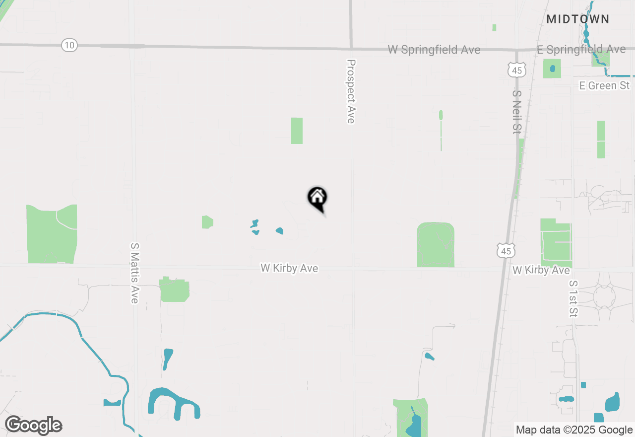 Map of 7 Greencroft Drive, Champaign, IL 61821