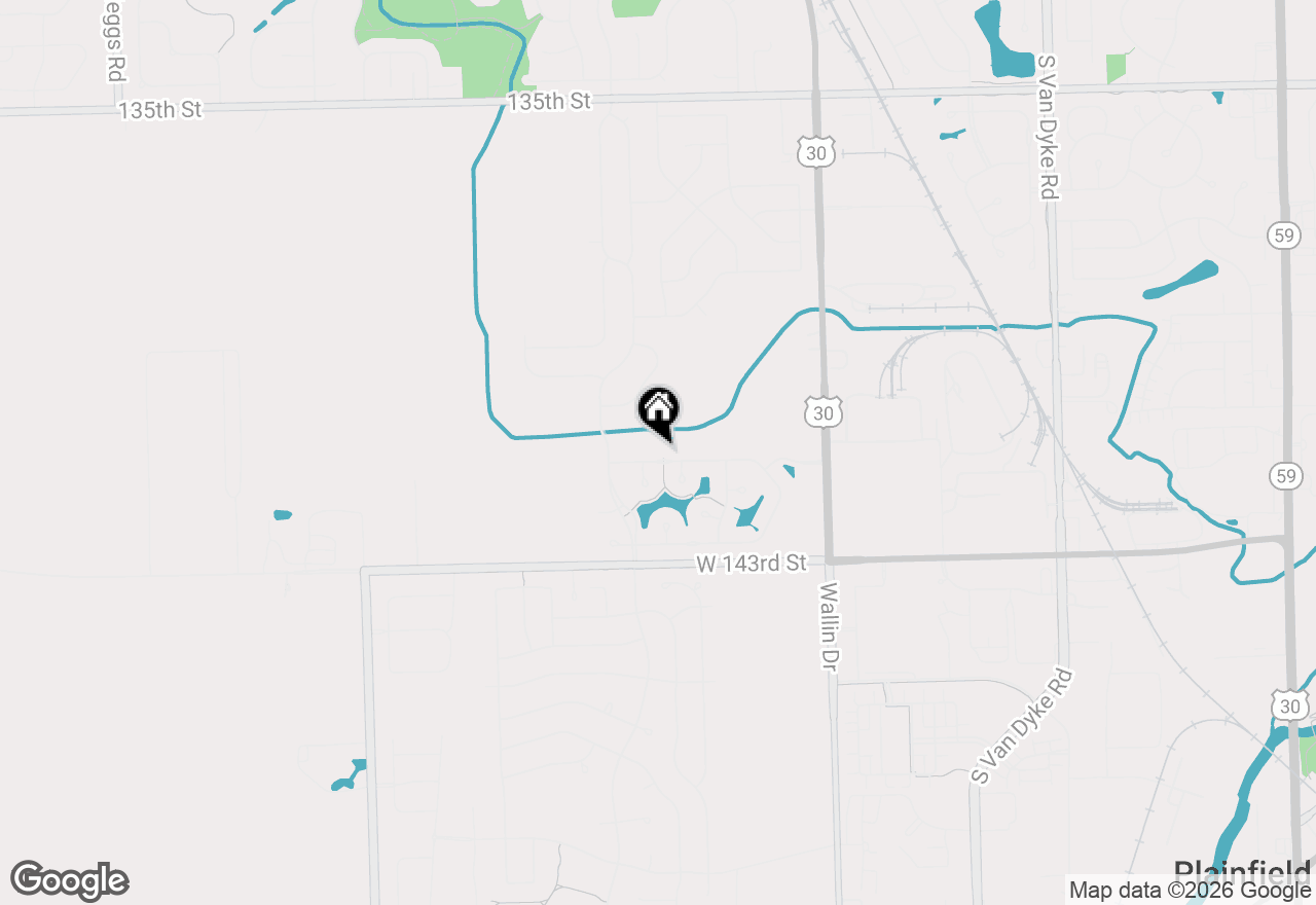 Map of 24838 Thornberry Drive, Plainfield, IL 60544