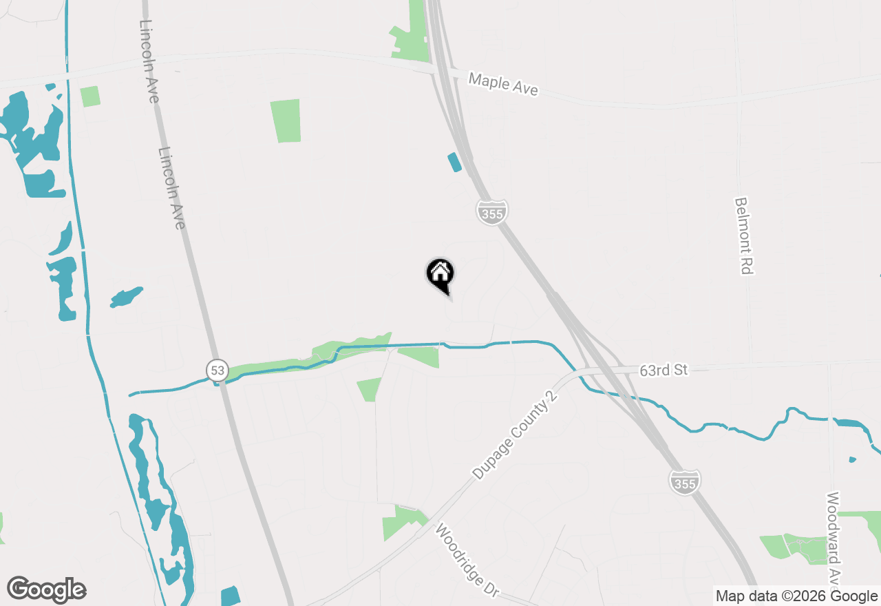 Map of 6104 Tyler Drive, Woodridge, IL 60517