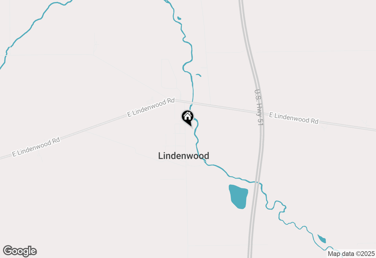 Map of 307 N Walnut Street, Lindenwood, IL 61049