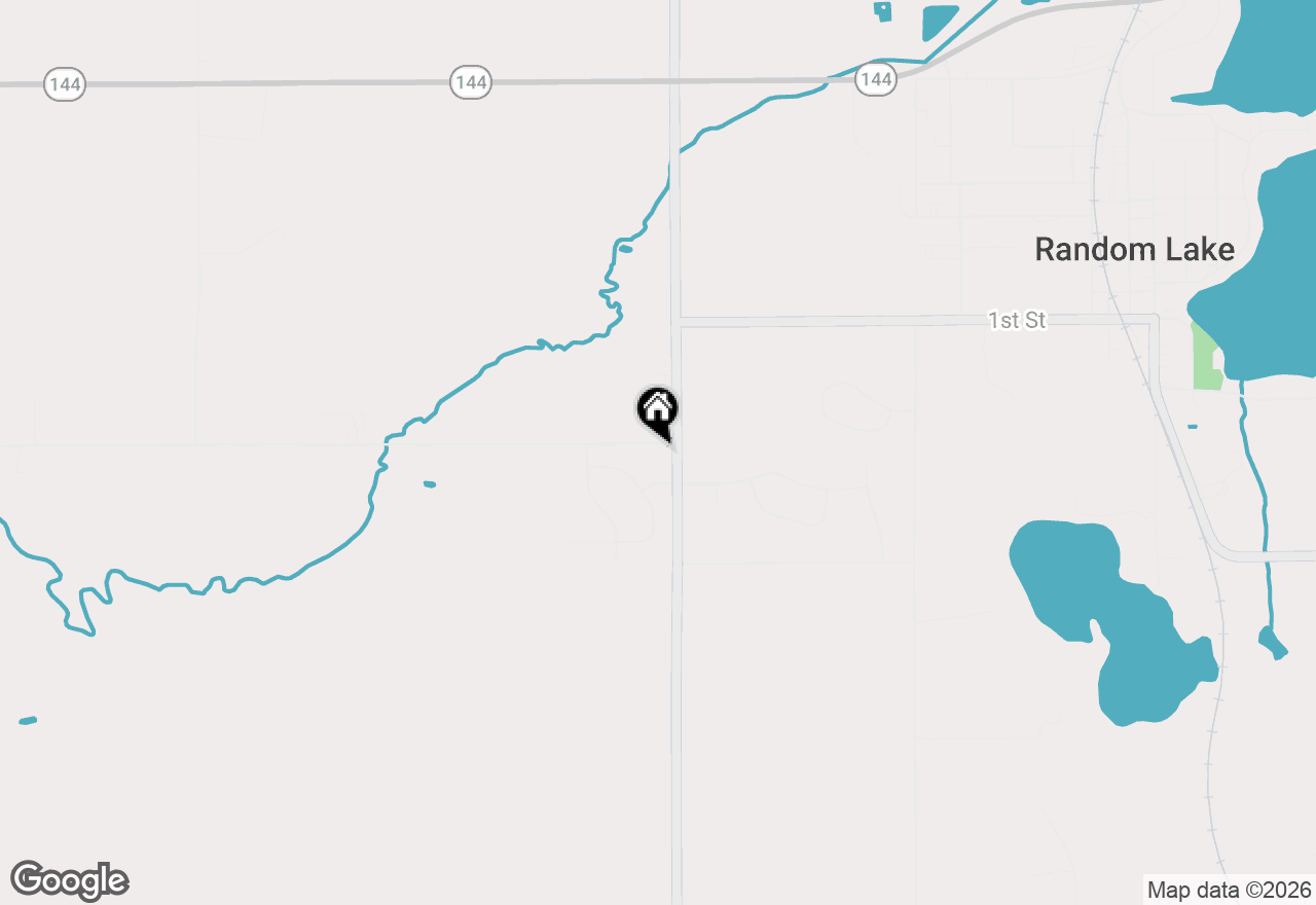 Map of N194 County Road I, Random Lake, WI 53075