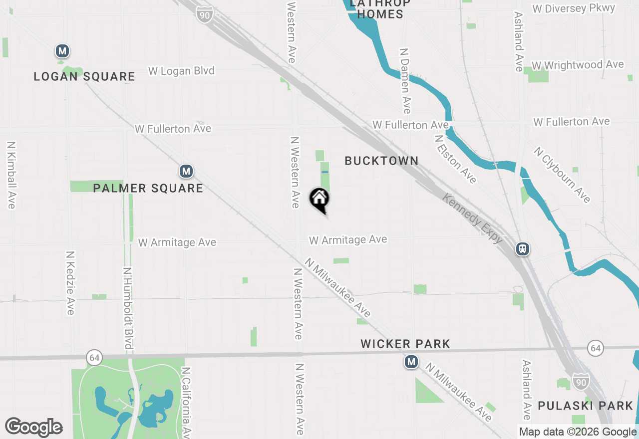 Map of 2313 W Dickens Avenue, Chicago, IL 60647