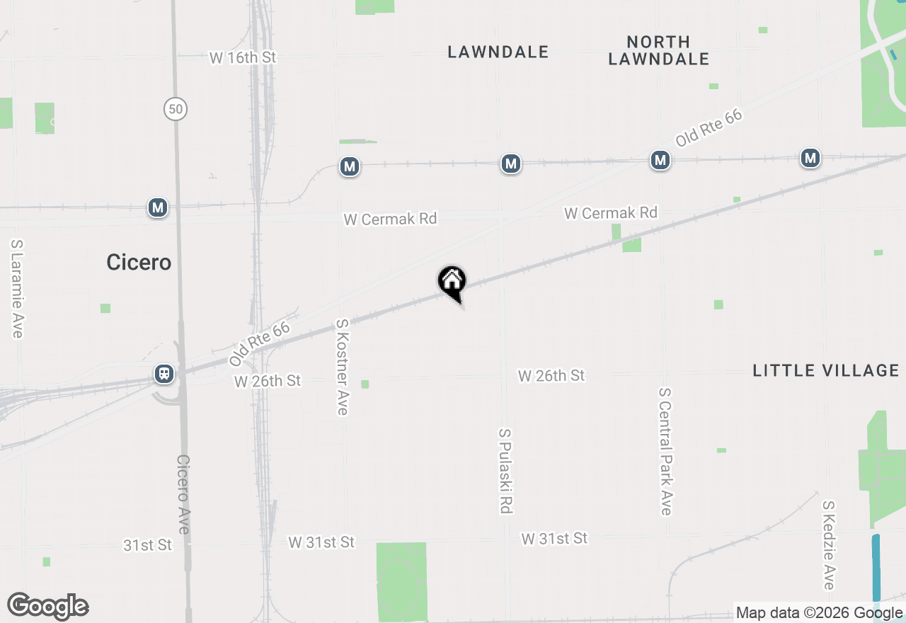 Map of 4134 W 24th Place #F1, Chicago, IL 60623