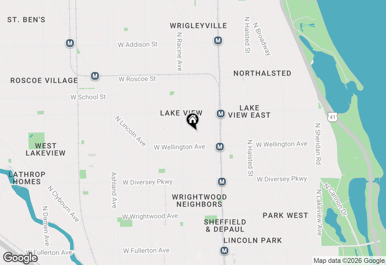 Map of 3051 N Clifton Avenue #3, Chicago, IL 60657