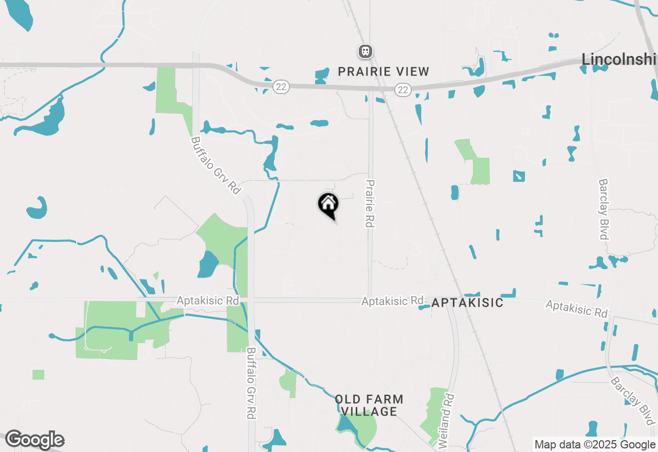 Map of 2033 Olive Hill Drive, Buffalo Grove, IL 60089